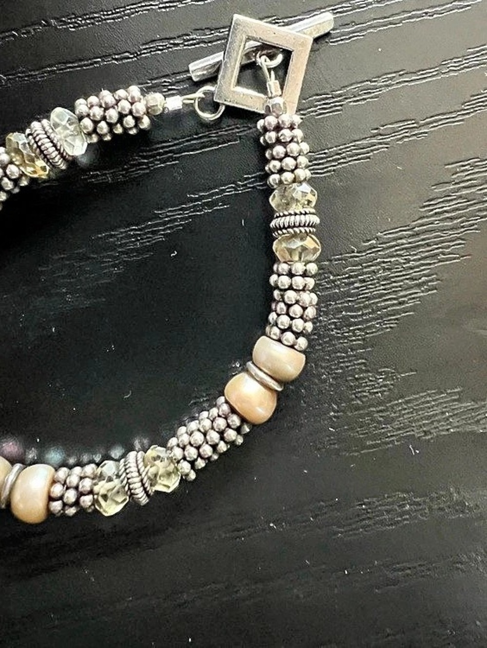 Beaded Bracelet purchased in Kauai. Silver Like New.